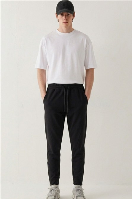 Men's Sweatpants with Elastic  and Zip-Up Closure 787  #452130