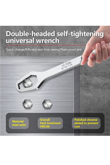 Универсален гаечен ключ 8-22 мм - Хром 20210835828