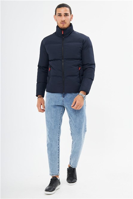 DM-500 Men's Waterproof and Windproof Winter Jacket - Navy Blue #408602