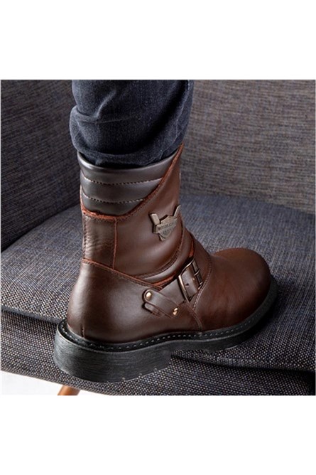Ducavelli Men's Genuine Leather Boots - Brown #363750