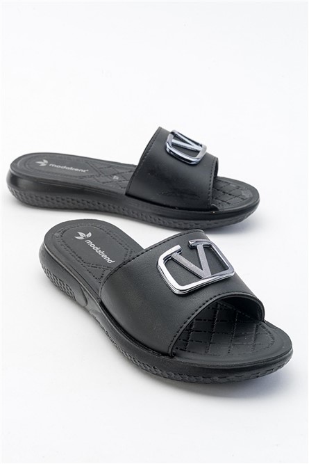 Women's Casual Slippers - Black #381670