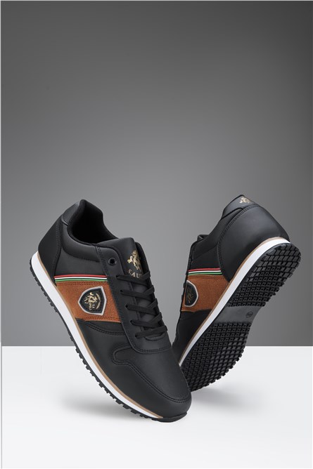 S.A UPOLO Men's Casual Shoes Black 1950