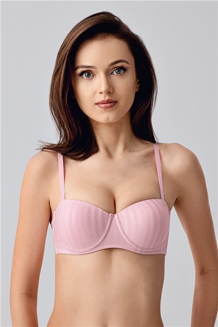 Non-Padded Strapless Bra - Lightweight Underwired Support Brassiere - Style C17051  #452342