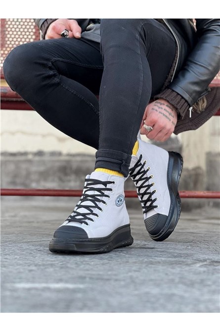 Wagoon Men's Casual Lace Up Shoes WG017 - Gray #367862