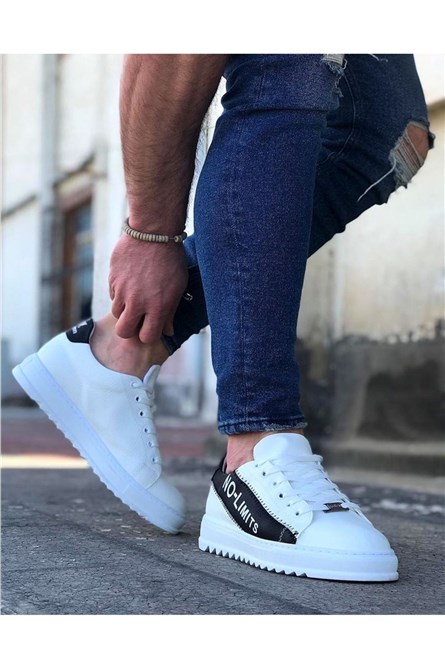 Men's casual shoes WG027 - White with black # 317209