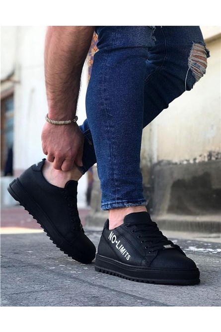 Men's casual shoes WG027 - Black # 317208 