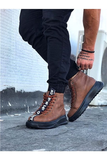 Men's Casual Lace Up Boots WG03 - Taba #362643