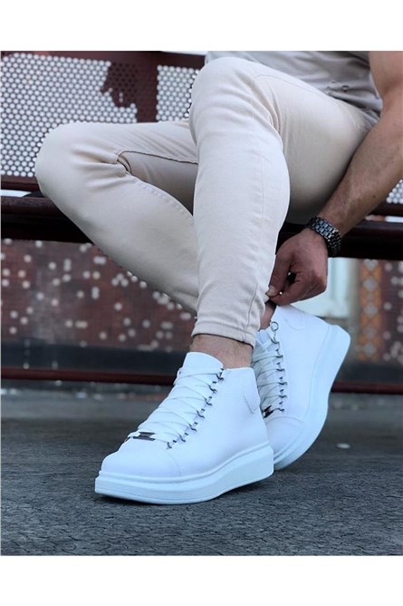 Men's Short Boots WG032 - White #363096