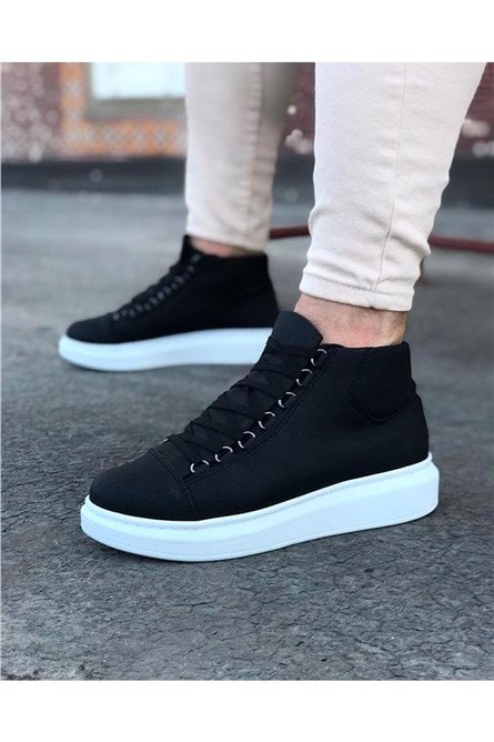 Men's Short Boots WG032 - Black #363091