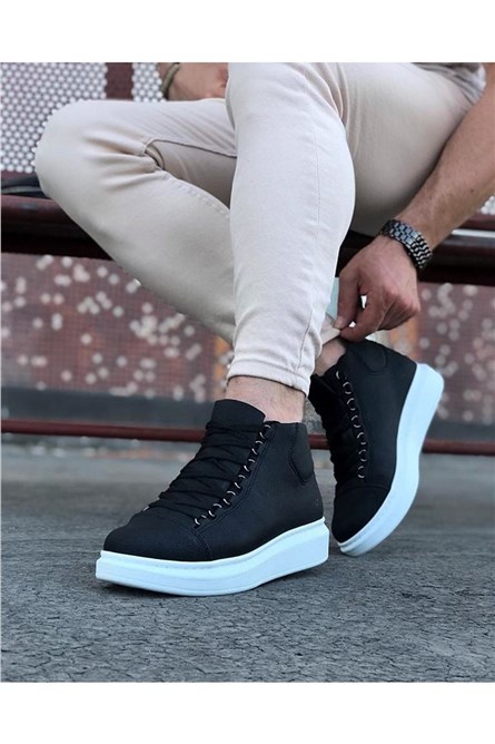 Men's Short Boots WG032 - Black #363091