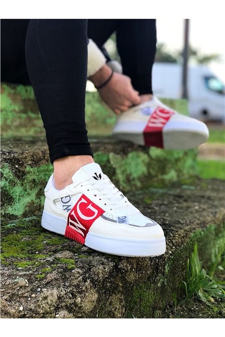 Férfi cipő WG202 - fehér / piros #364983