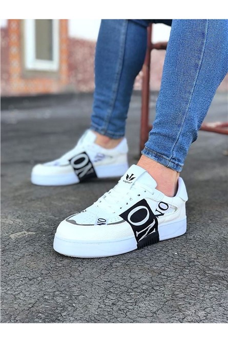 Men's Casual Shoes WG202 - White with Black #364978