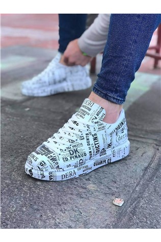 Men's Trainers - Black, White #317107