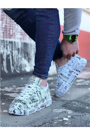 Men's Trainers - Black, White #317107