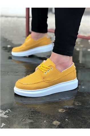 Men's Trainers - Yellow, White #317000