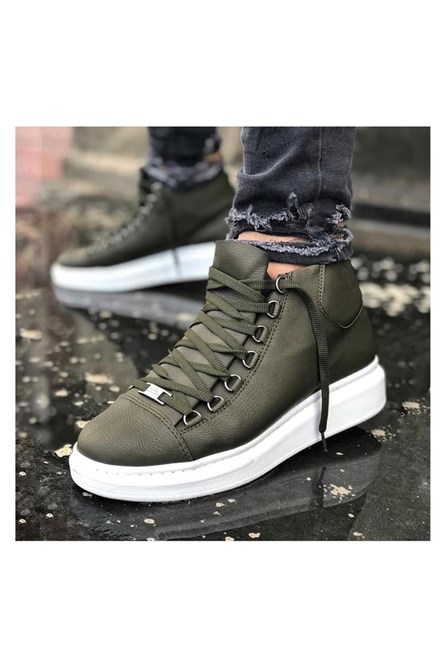 Men's short boots WG032 - Khaki #324229