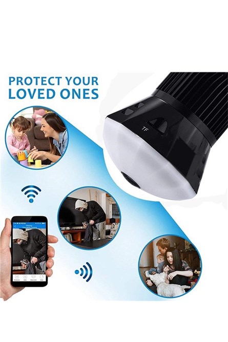 (WİFİ) Електрическа Крушка Камера