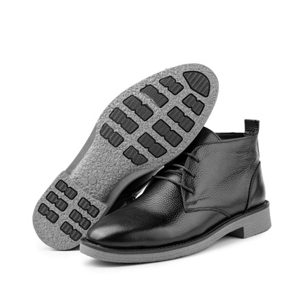 Ducavelli Men's Real Leather Boots - Black 