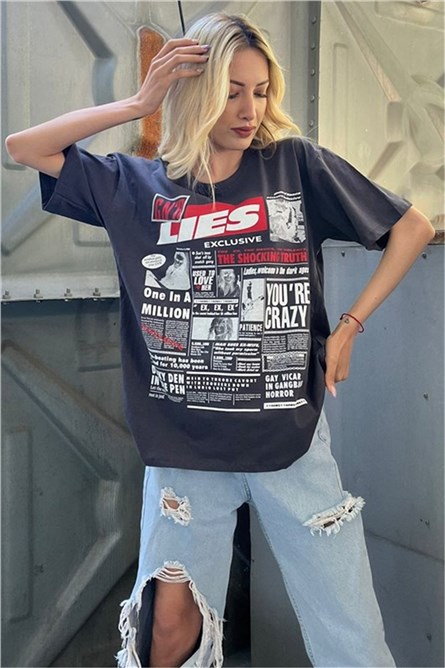 Дамска тениска MG1506 - Антрацит #331824