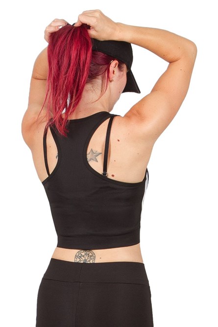 Women's Crop Top Shorts Set - Black #9979477