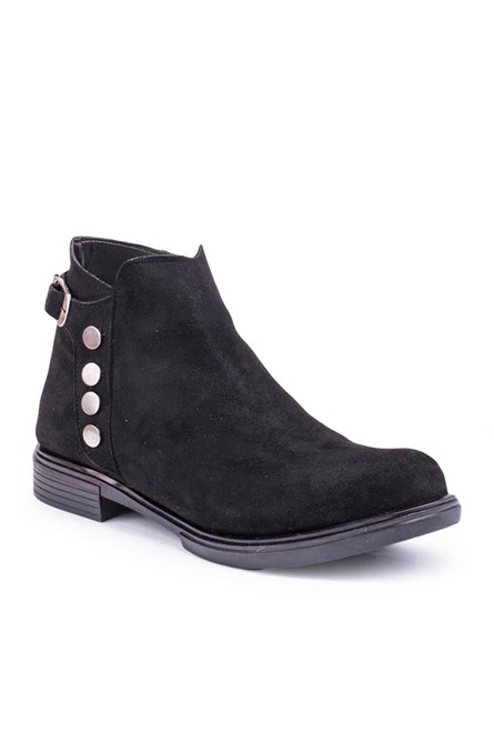 Women's suede boots - Black 20210835196