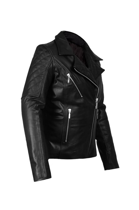 Women's Leather Jacket - Black 2021105