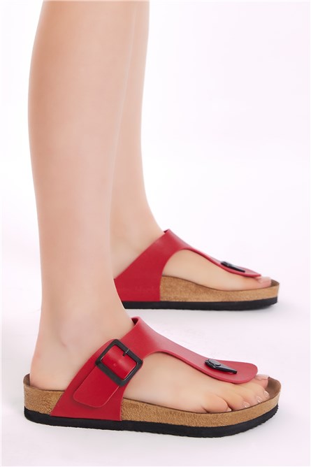 Unisex Slippers - Red #399694