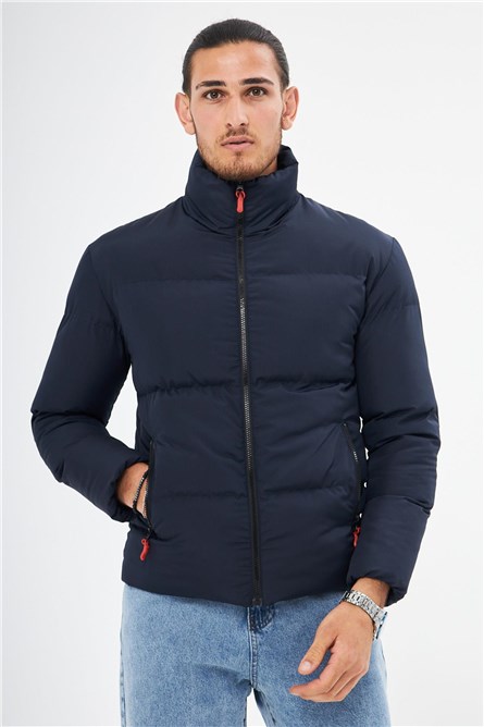 DM-500 Men's Waterproof and Windproof Winter Jacket - Navy Blue #408602