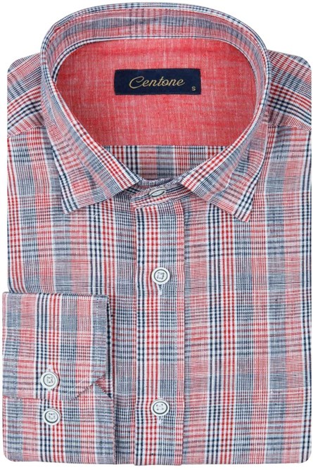 Centone Men's Shirt - Red, Blue #268415
