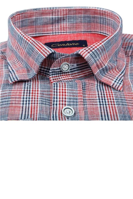 Centone Men's Shirt - Red, Blue #268415