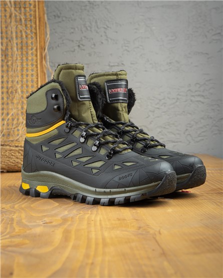 LAMBIRLENT Outdoor Boots Black Green 3060