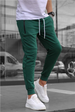 Men's sports trousers - Dark green # 329601