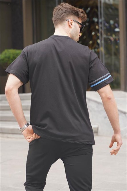 Men's Regular Fit T-Shirt 6087 - Black #394831