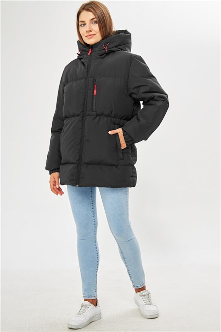 Women's Waterproof and Windproof Jacket DBDM-400 - Black #408825