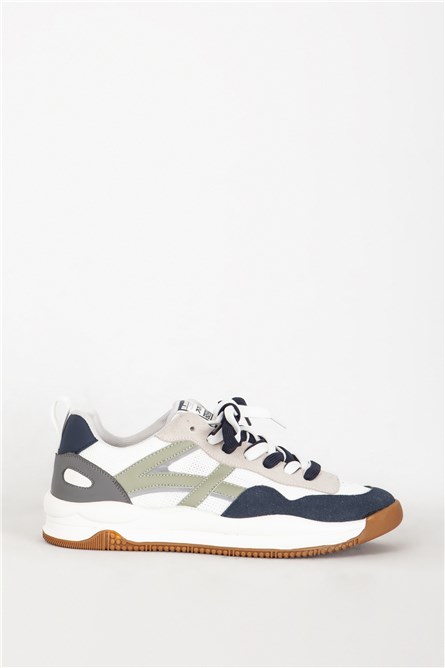 Мъжки ежедневни обувки от естествен набук 17282 - Многоцветни #388876