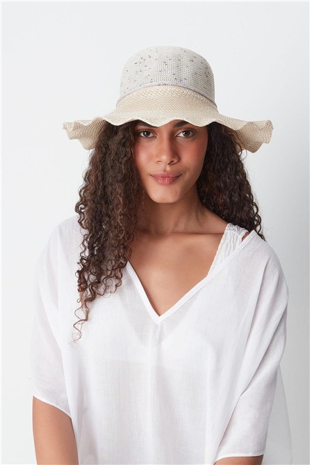 Mercerized Beach Hat T23740-07  #451443