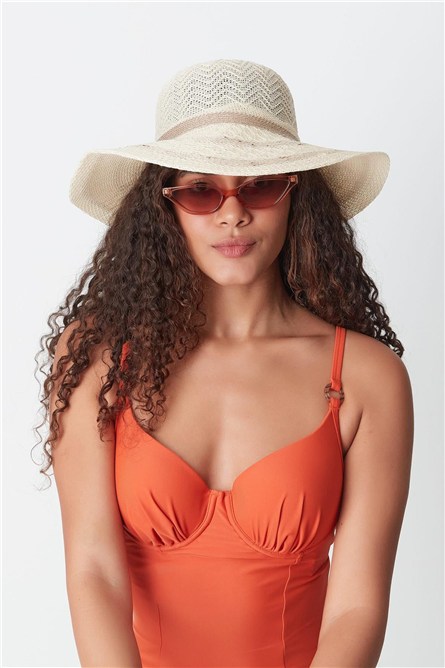 Mercerized Beach Hat T23740-15  #451445