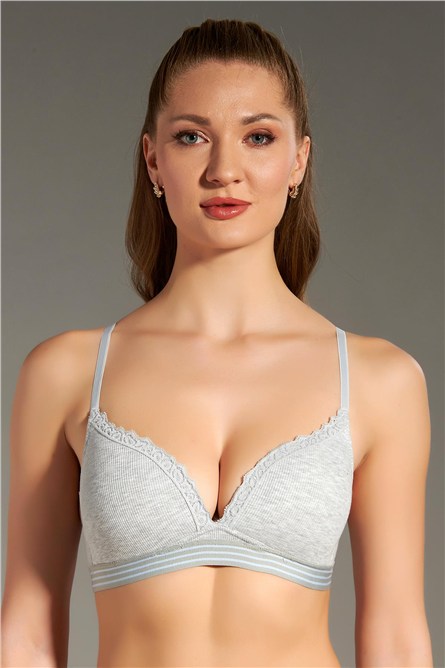 Lace Detail Unpadded Kids Bra C18132  #451191