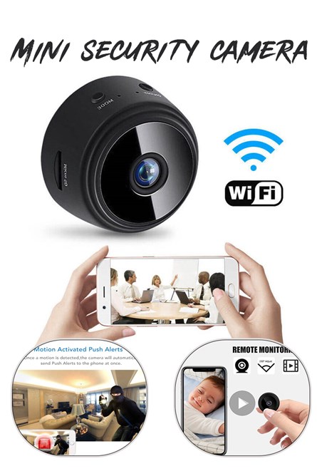 Mini security camera with rechargeable battery - Black 20210835829