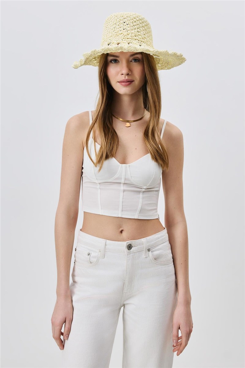 Woven Straw Beach Hat Y25730-24  #451942