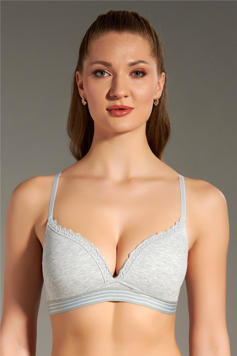 Lace Detail Unpadded Kids Bra C18132  #451191