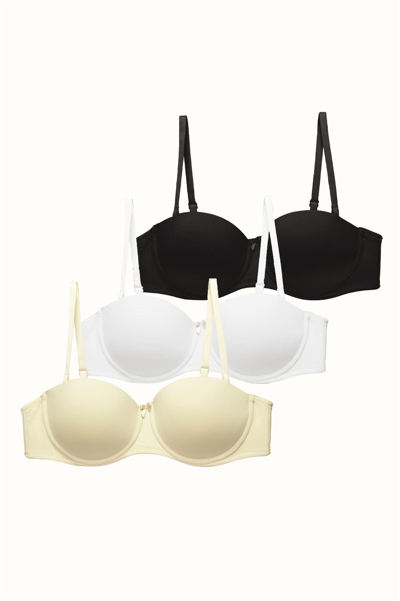 3-Pack Unpadded Strapless Bra C37050  #451782